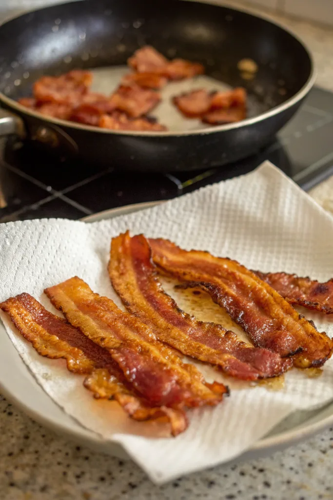 Crispy bacon for broccoli salad